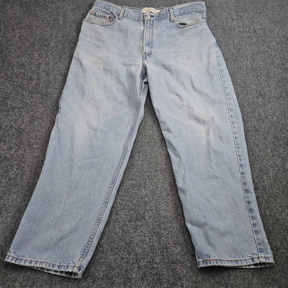 Vintage Levis 560 Comfort Fit Jeans Mens 40x30 Light Wash Blue Tapered Leg 90s